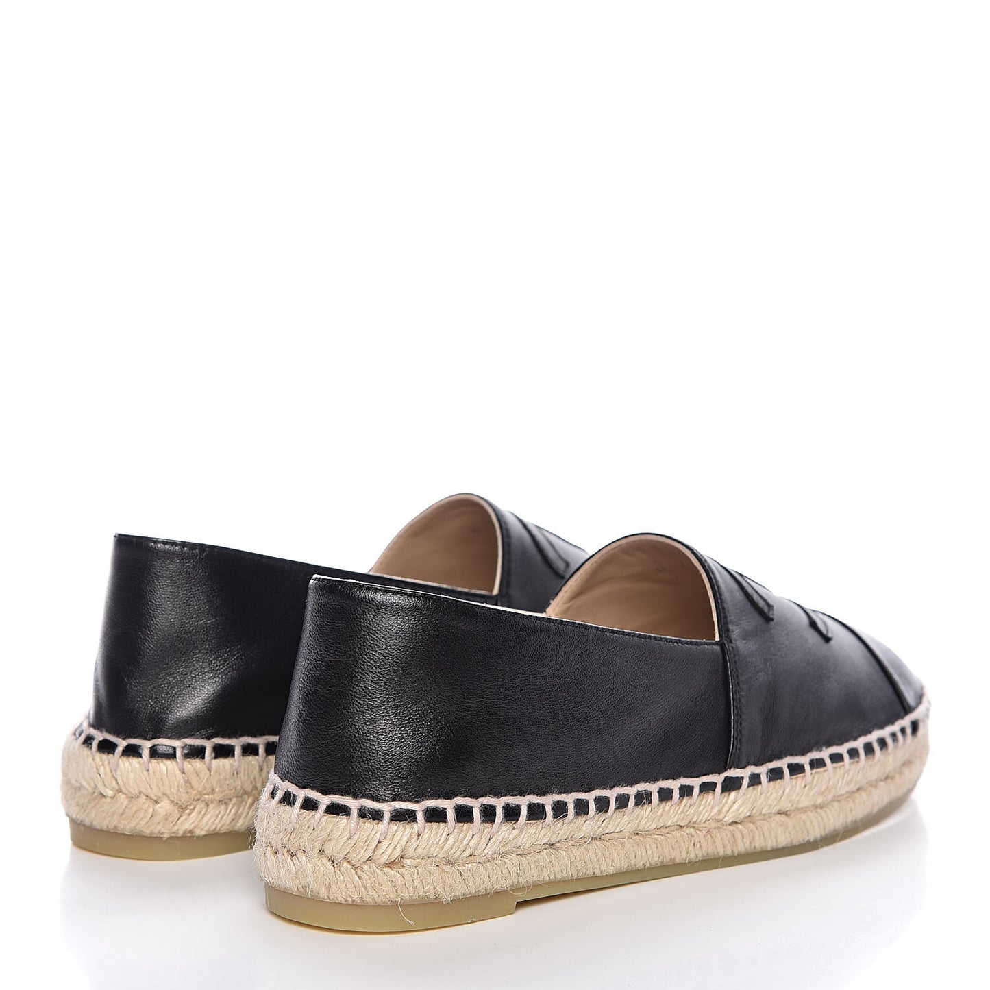 Lambskin CC Espadrilles 37 Black