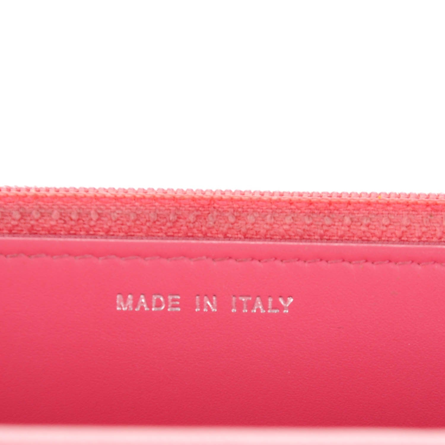Chanel Caviar Chevron Wallet On Chain WOC Pink 7 of 8