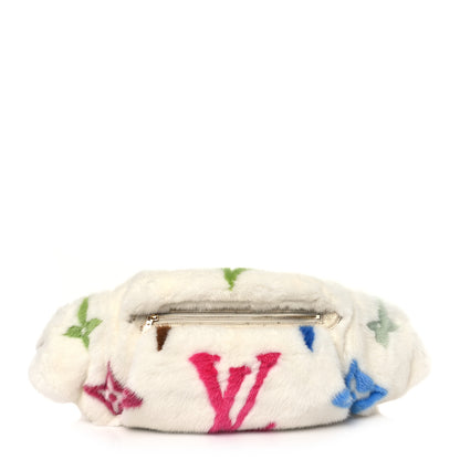 Louis Vuitton LV X TM Mink Ostrich Monogram Bum Bag White Multicolor 1 of 9