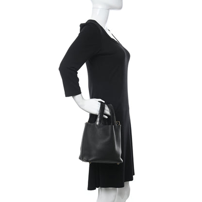 Hermes Taurillon Clemence Matte Alligator Picotin Lock Touch 18 PM Black 2 of 10