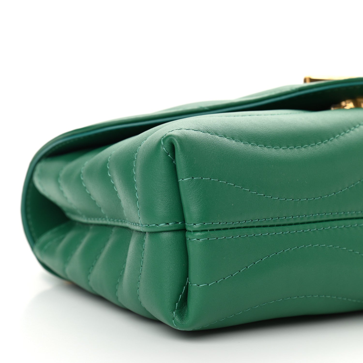 Louis Vuitton Calfskin New Wave Chain Bag MM NM Emerald 7 of 8