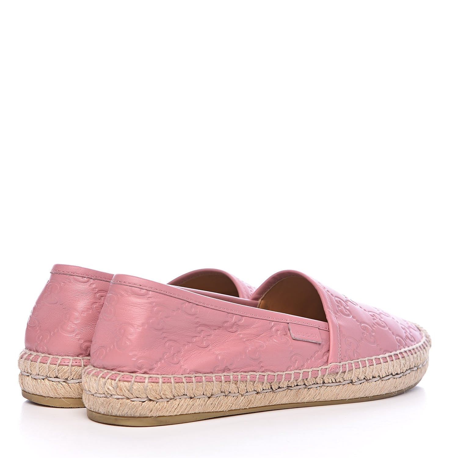 Gucci Guccissima Signature Espadrilles 40.5 Rose Baby Candy 4 of 7