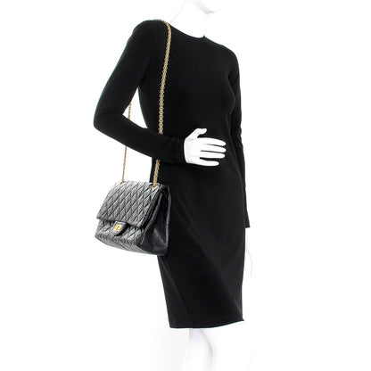 Chanel Aged Calfskin Quilted 2.55 Reissue 227 Flap Black 2 of 11