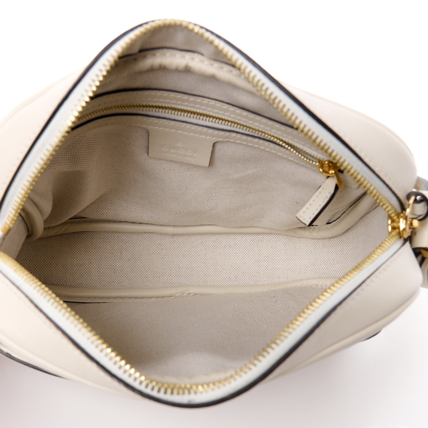 Gucci Wonka Grain Calfskin GG Monogram Star Embossed Small GG Shoulder Bag White 5 of 12