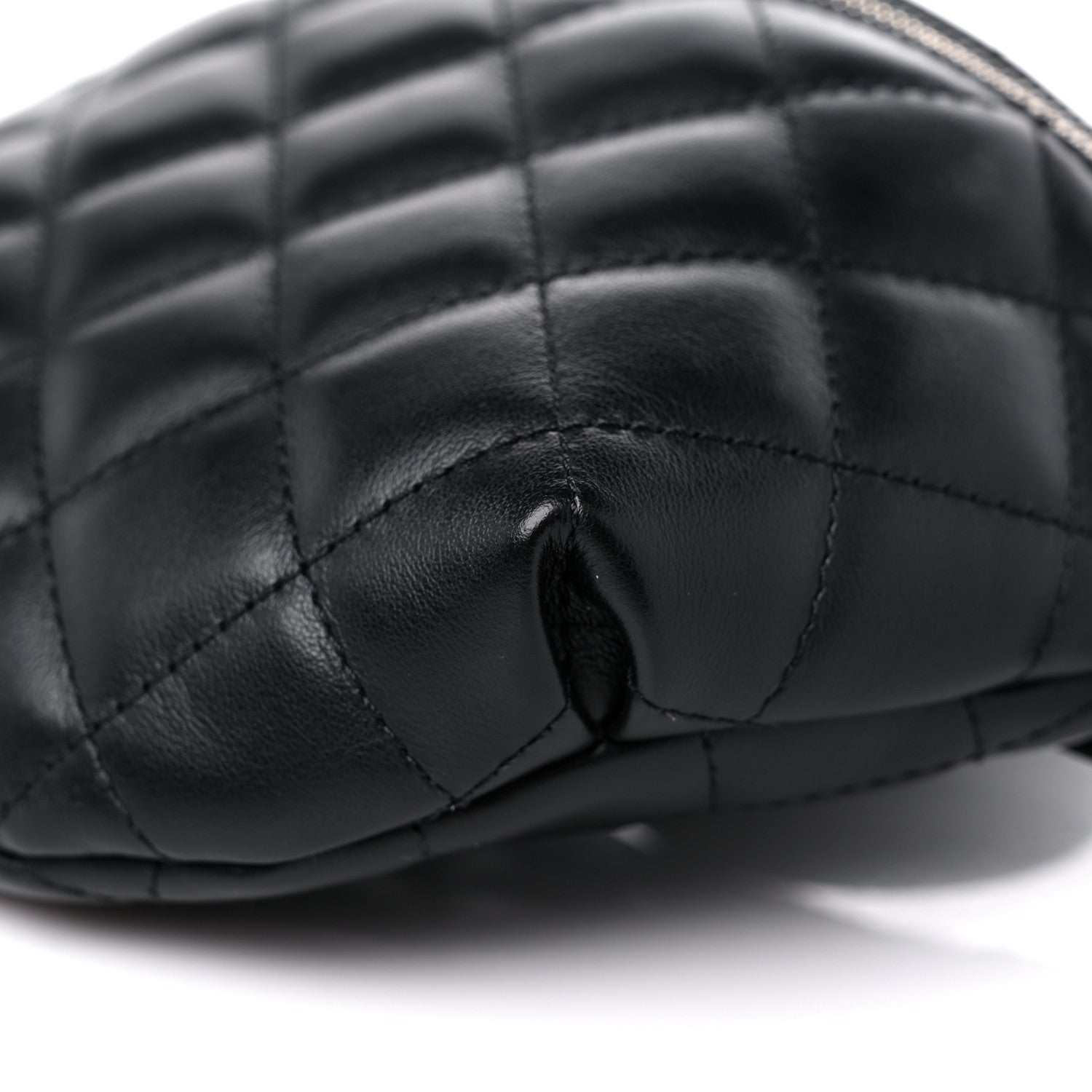 Chanel Calfskin Quilted Waist Belt Bag Black 9 of 9