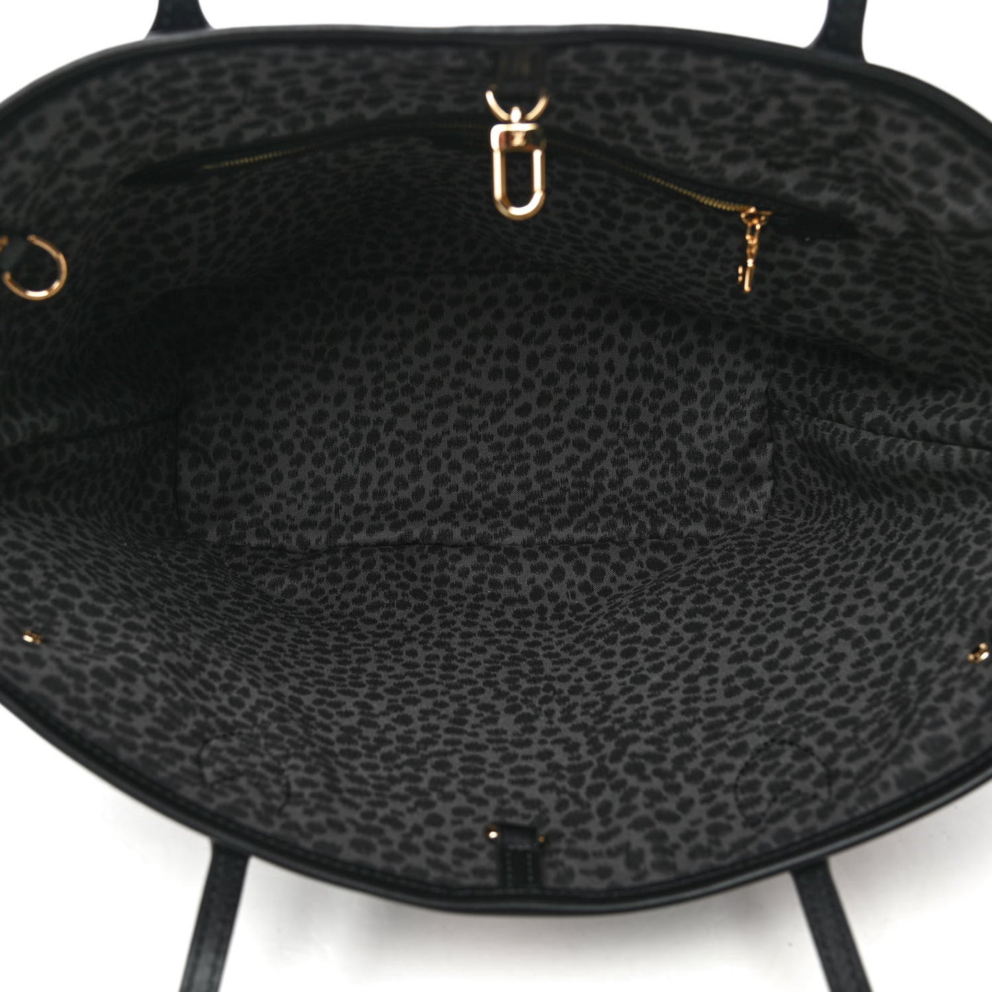 Monogram Giant Wild At Heart Neverfull MM Black