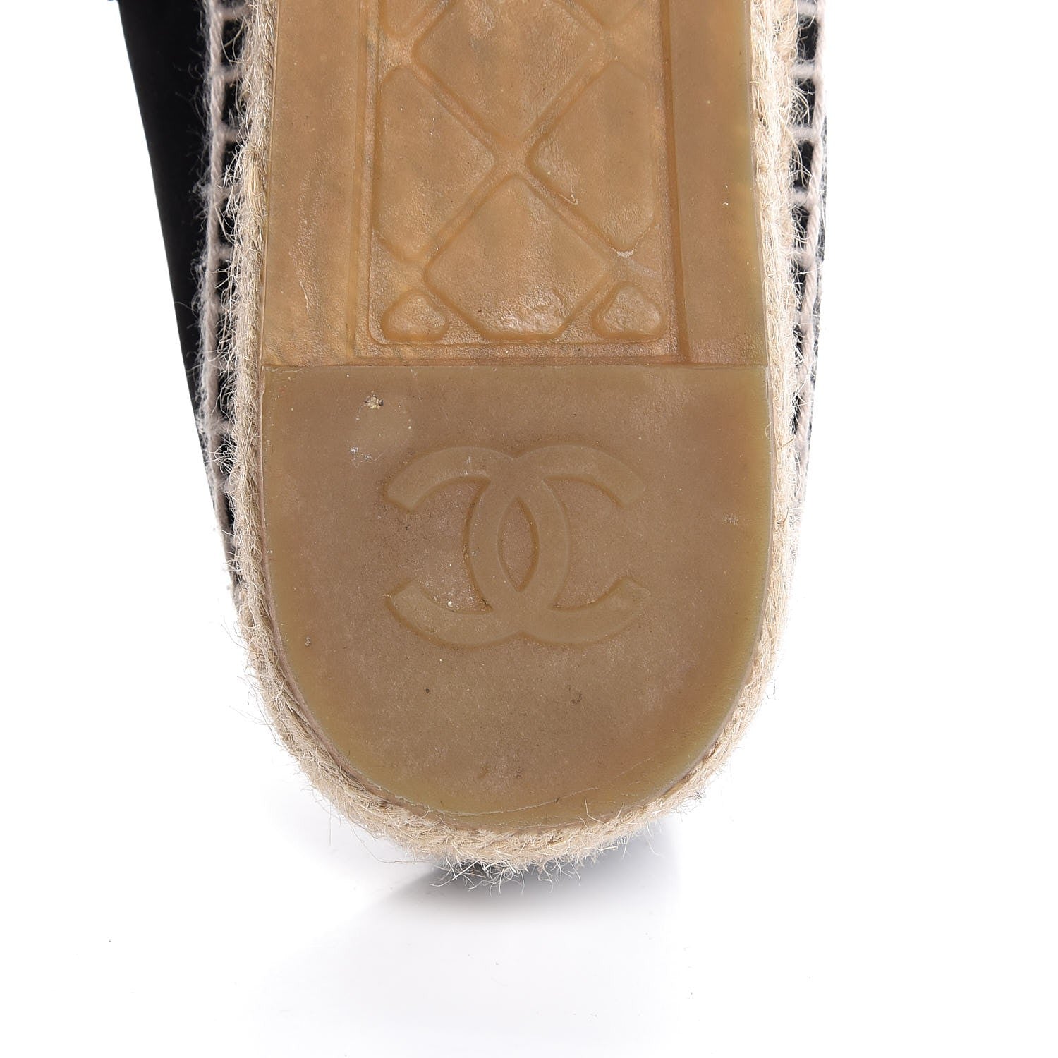 Chanel Suede Camellia CC Espadrilles 38 Black 8 of 11