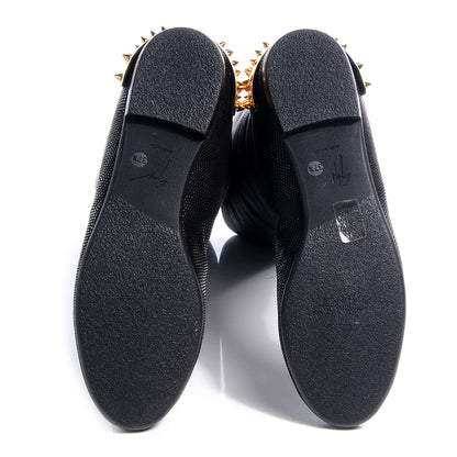 FASHIONPHILE GIUSEPPEZANOTTIEmbossedStingrayLeatherSpikedCapBoots37.5NeroBlack 4 of 5