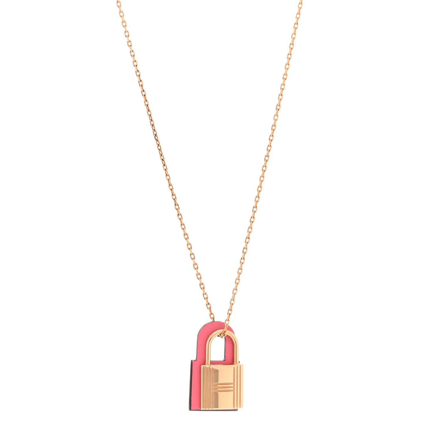 Hermes Swift O'Kelly Pendant Necklace Rose Confetti 1 of 5