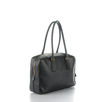 Prada Saffiano Lux Bowler Black 3 of 7