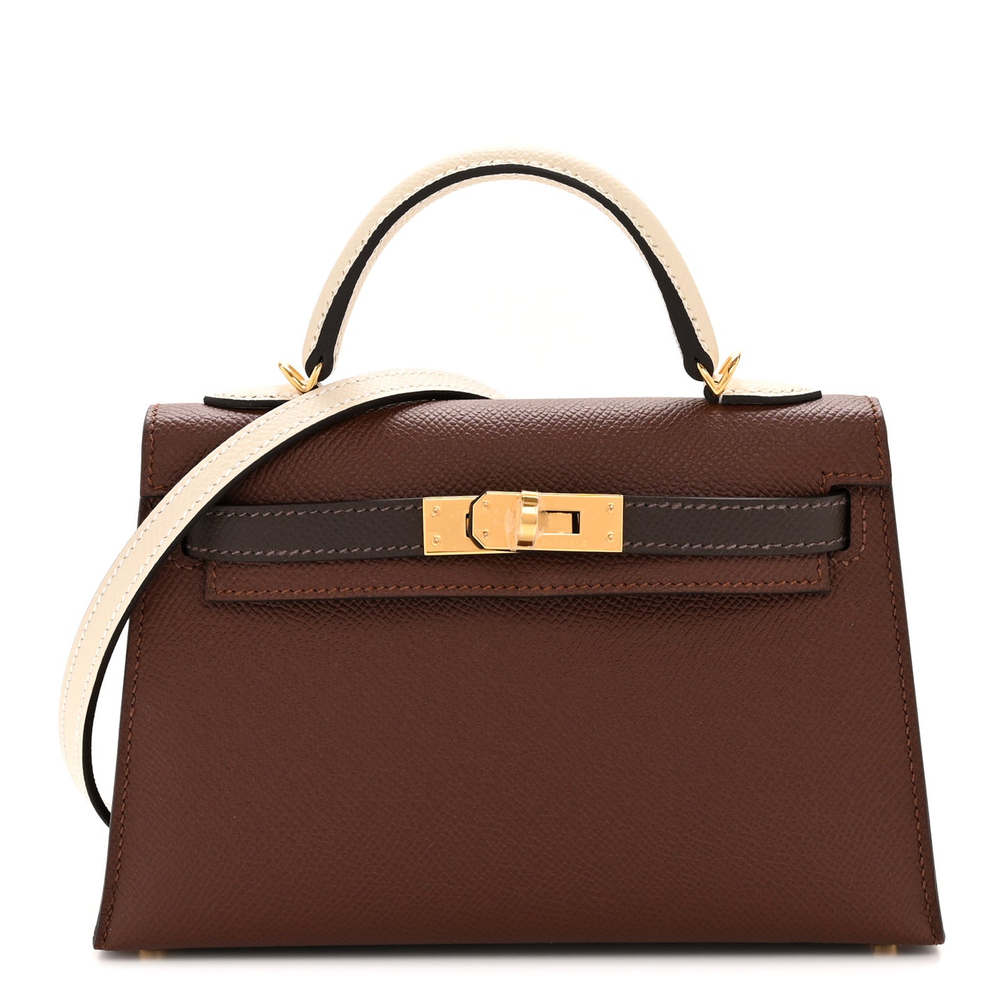 Epsom Tri-Color Mini Kelly Sellier 20 Terre Ebene Craie