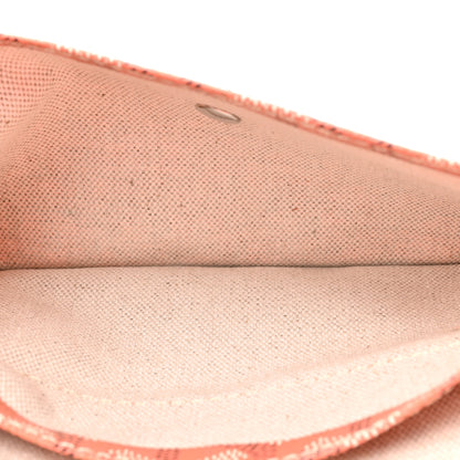 Goyard Goyardine Embroidered Seahorse Reversible Anjou PM Coral 7 of 11
