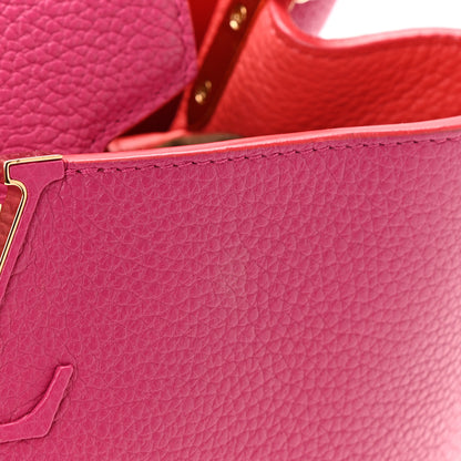 Louis Vuitton Taurillon Capucines MM Hibiscus Flamingo 11 of 12