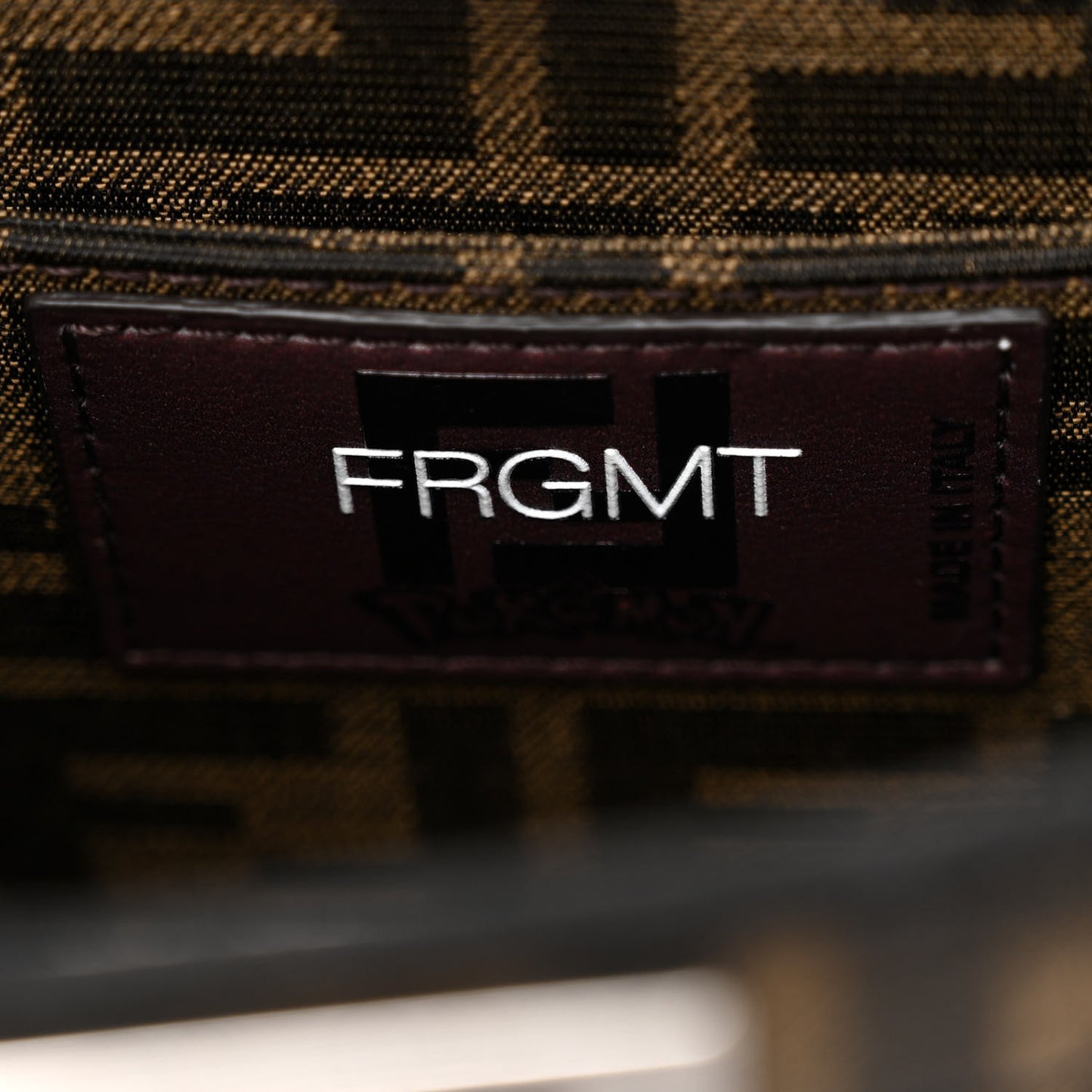 X FRGMT X POKEMON Fabric Jacquard FF 1974 Pokemon Inlay Peekaboo I See U Petite Satchel Tobacco Moro Blue