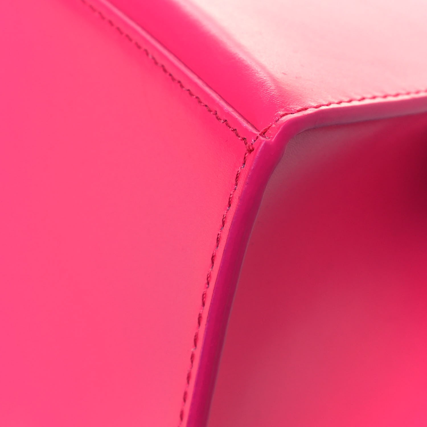 Balenciaga Shiny Box Calfskin Small Hourglass Top Handle Bag Acid Fuchsia 11 of 14