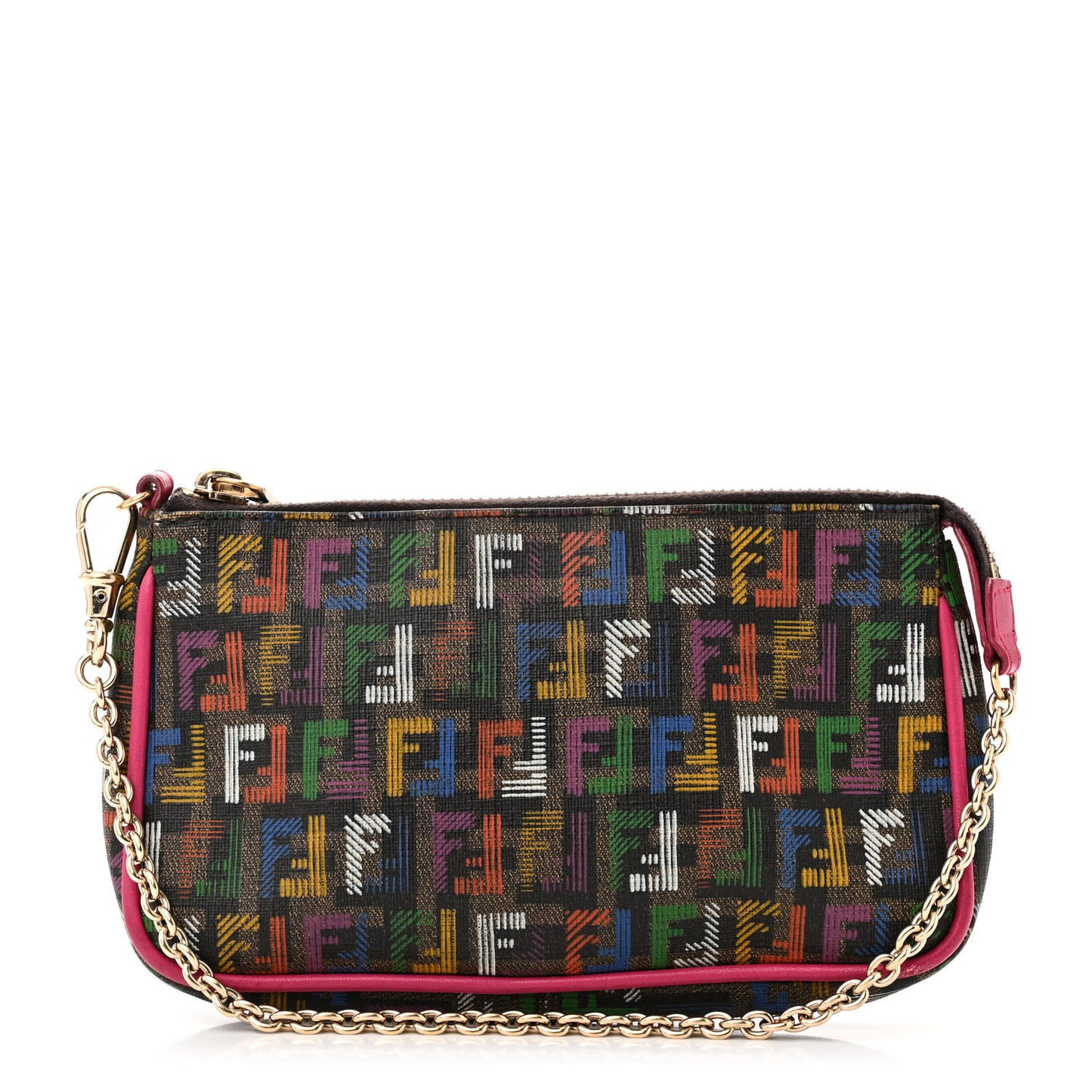Zucchino Spalmati FF Multicolor Pochette Tobacco Multicolor Fuchsia