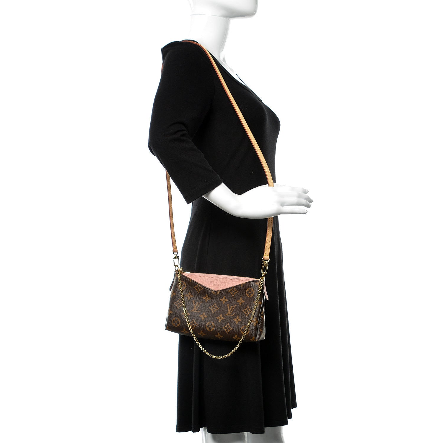 Louis Vuitton Monogram Pallas Clutch Rose Poudre 2 of 10