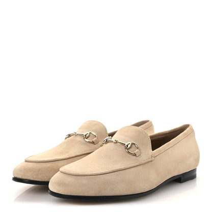 Gucci Suede Horsebit Womens Jordaan Loafers 39.5 Pink Sand 4 of 11