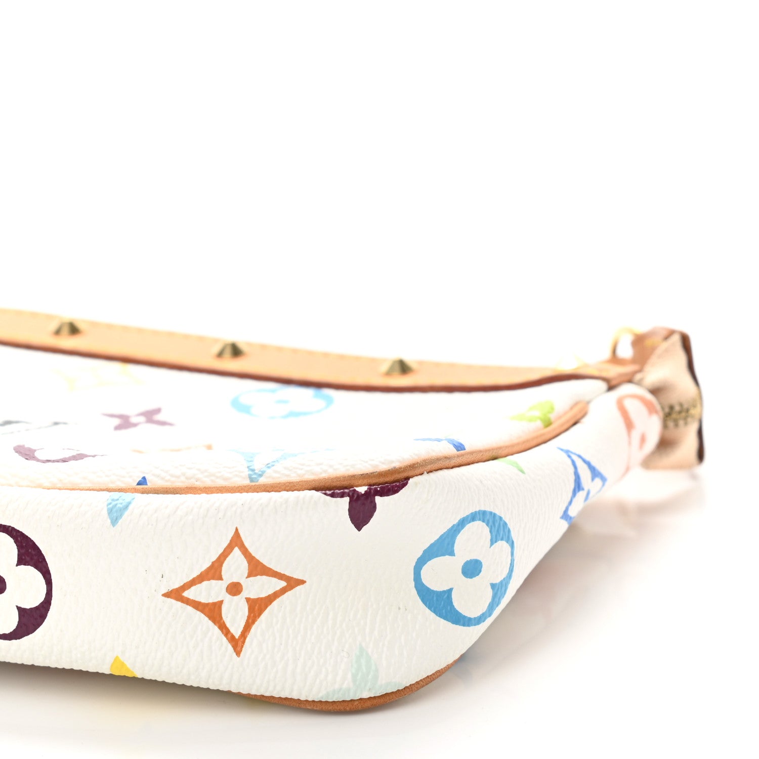 Louis Vuitton Monogram Multicolor Pochette Accessories White 9 of 10