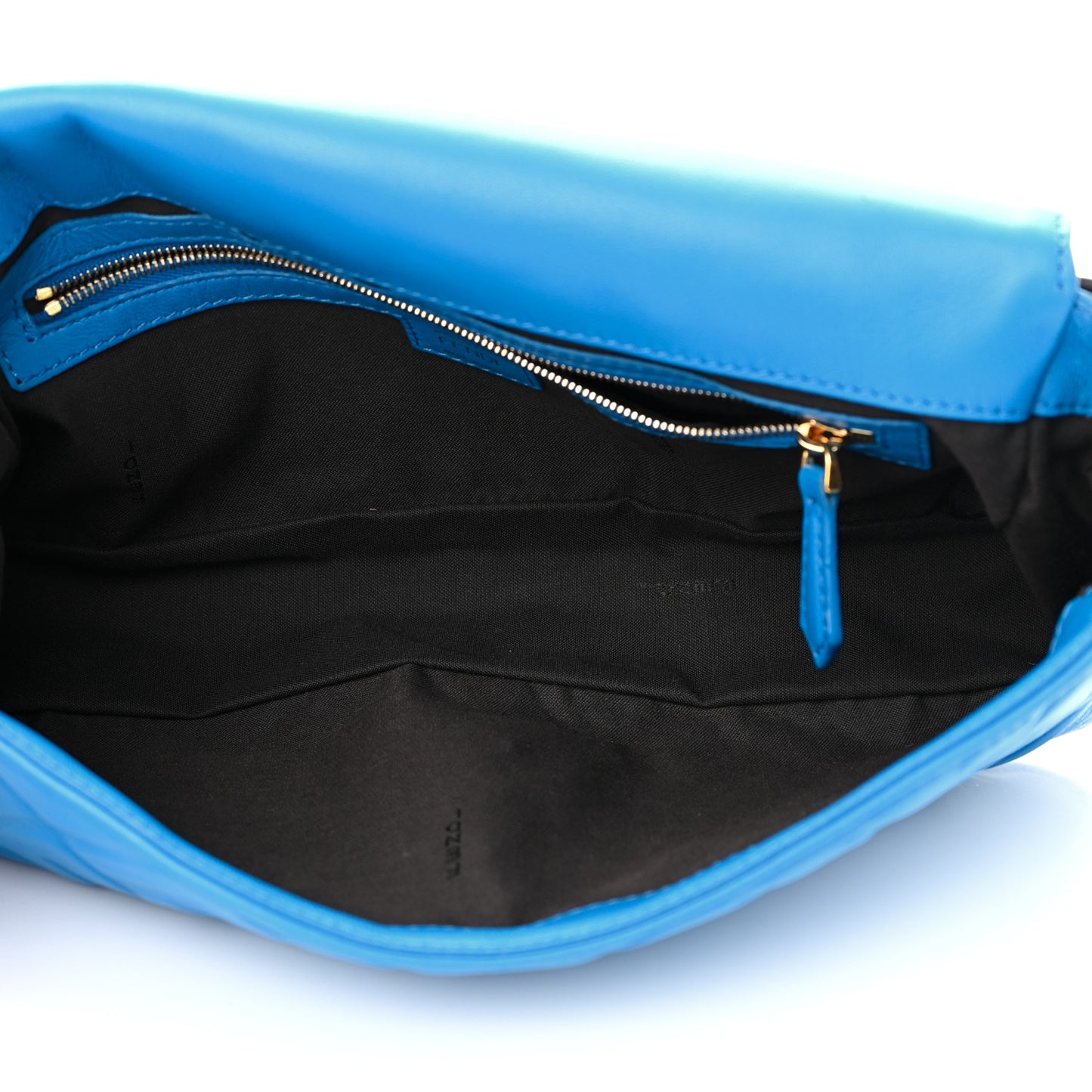 Nappa FF 1974 Embossed Baguette Blue Royal