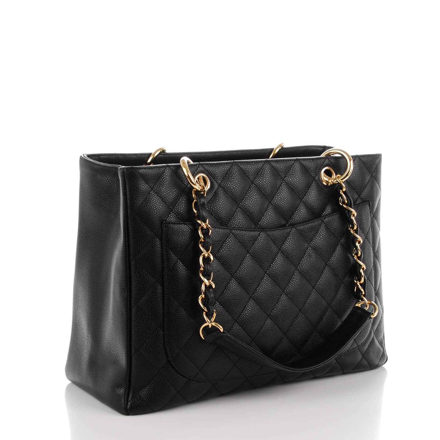 Chanel Caviar Quilted Grand Shopping Tote GST Black 3 of 7