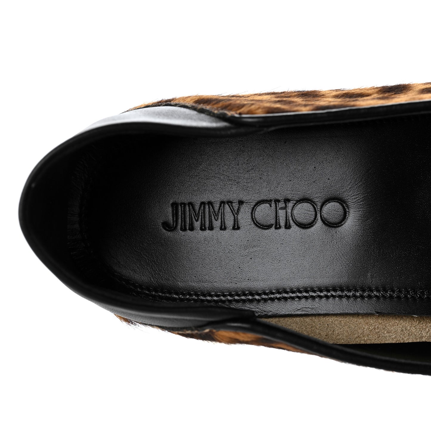 Mens Leopard Pony Fabric Sloane Loafers 43