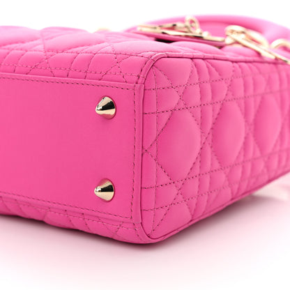 Christian Dior Lambskin Cannage Small My ABCDior Lady Dior Rani Pink 10 of 10
