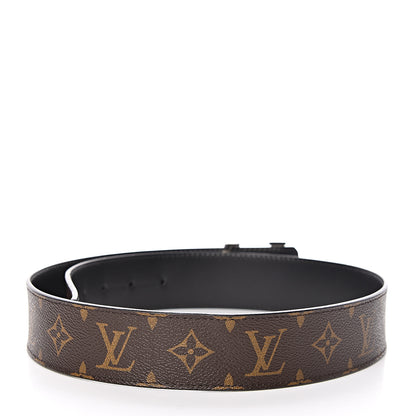 Louis Vuitton Calfskin Monogram 40mm LV Initiales Reversible Belt 80 32 Black 3 of 6