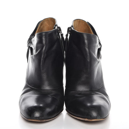 Valentino Garavani Calfskin Bow Ankle Boots 36 Black 2 of 9