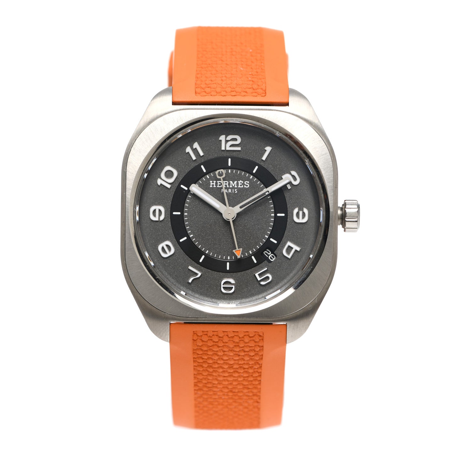 Titanium Rubber 39mm H08 Automatic Watch Orange