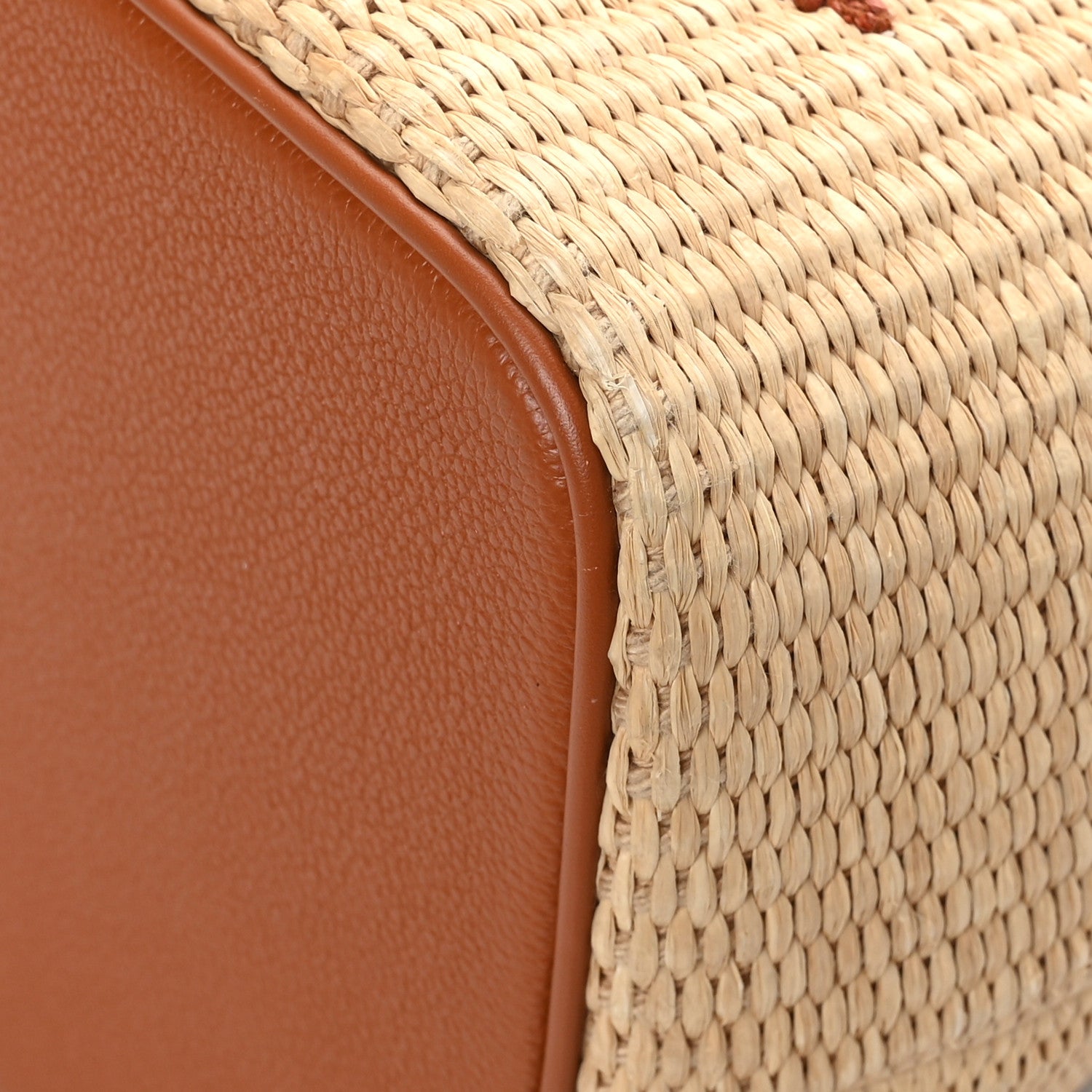 Louis Vuitton Raffia Calfskin Monogram Neonoe MM Tan 10 of 10