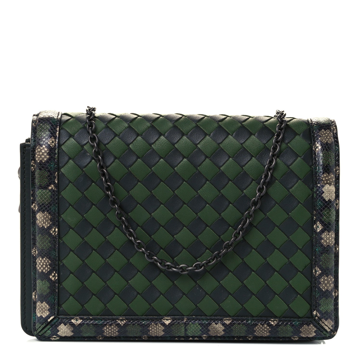 Bottega Veneta Nappa Intrecciato Ayers Crossbody Bag Forest 1 of 10