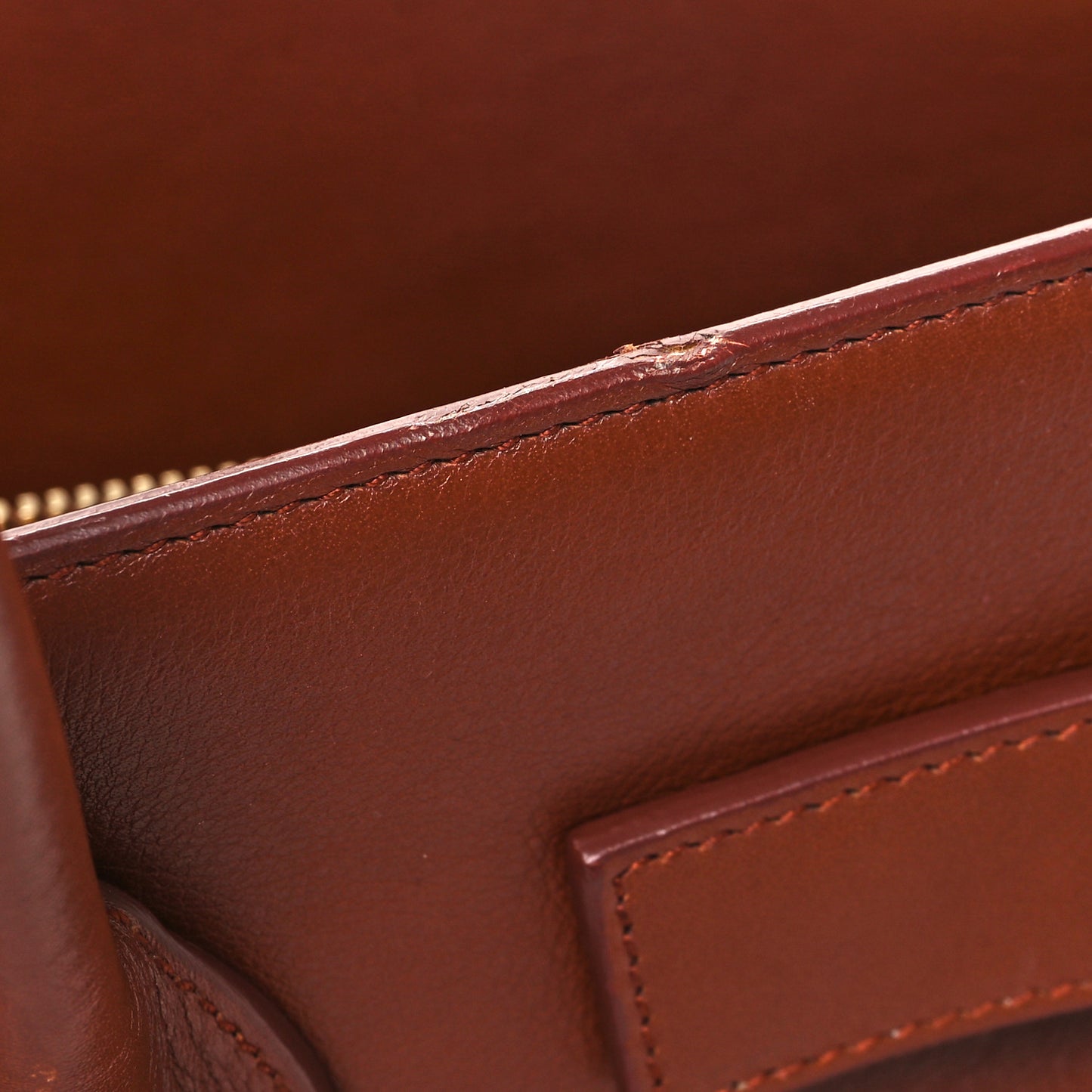 Calfskin Large Sac De Jour Carryall Cognac