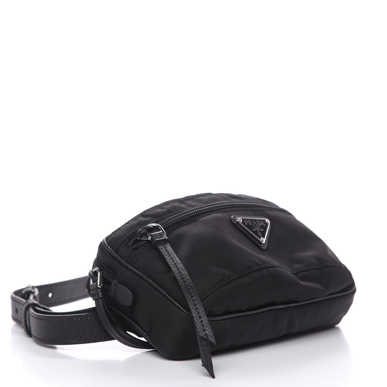 Prada Tessuto Nylon Saffiano Belt Bag Black 4 of 7