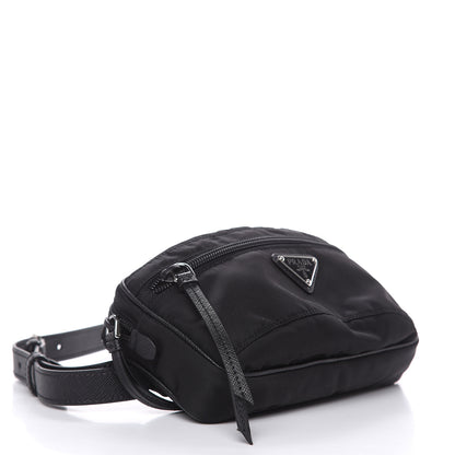 Prada Tessuto Nylon Saffiano Belt Bag Black 4 of 7