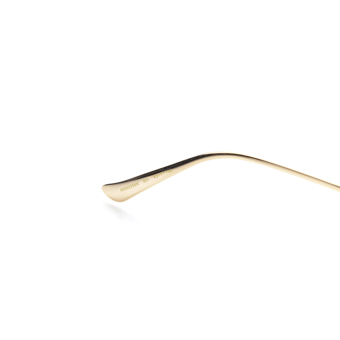 Metal Oversized Round Frame GG0225S Sunglasses Gold