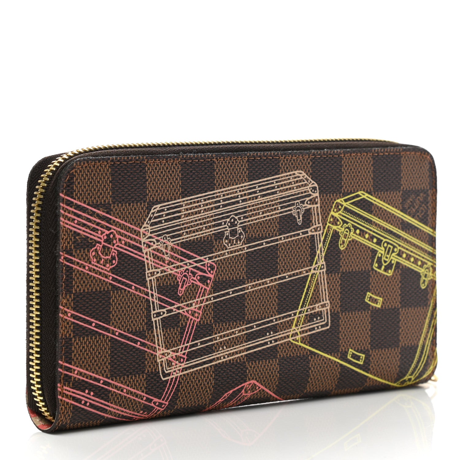 Louis Vuitton Damier Ebene 2014 Christmas Animation Zippy Wallet 3 of 8