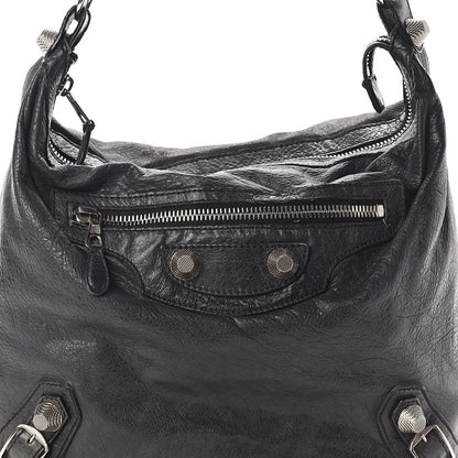 Balenciaga Chevre Giant 21 Silver Hardware Day Hobo Black 7 of 10