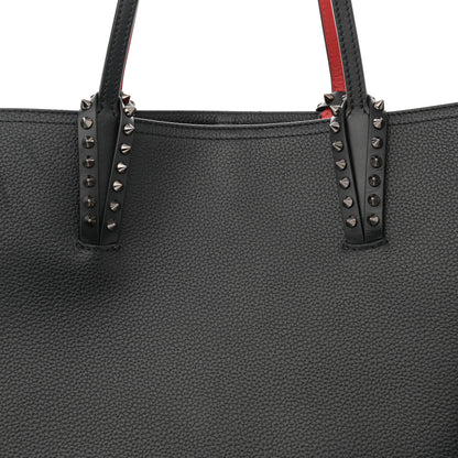 Christian Louboutin Calfskin Spikes East West Cabata Tote Black 9 of 13