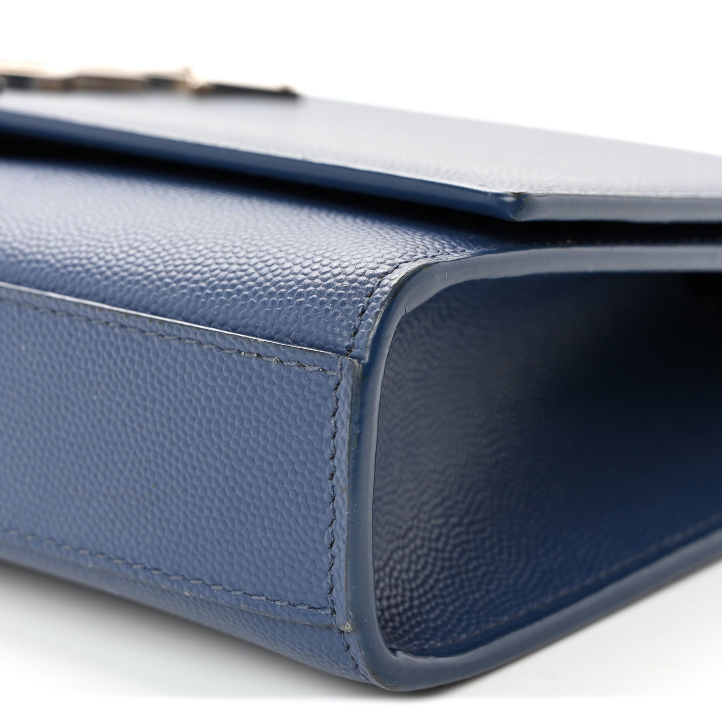 Grain De Poudre Medium Classic Monogram Kate Satchel Blue Charron