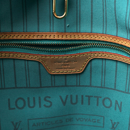 Louis Vuitton LOUIS VUITTON Monogram V Neverfull MM Turquoise 7 of 9