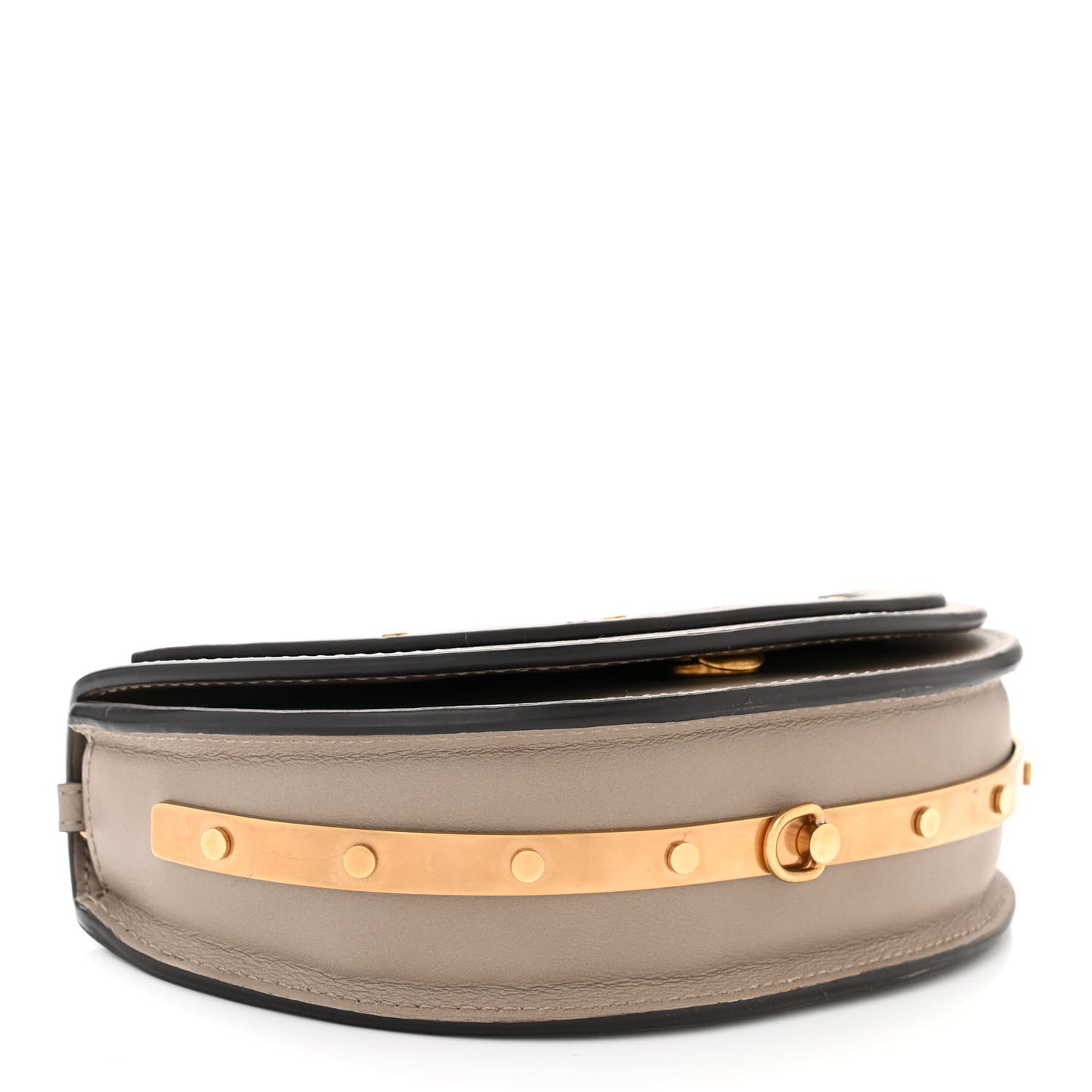 Calfskin Small Nile Bracelet Minaudiere Bag Motty Grey