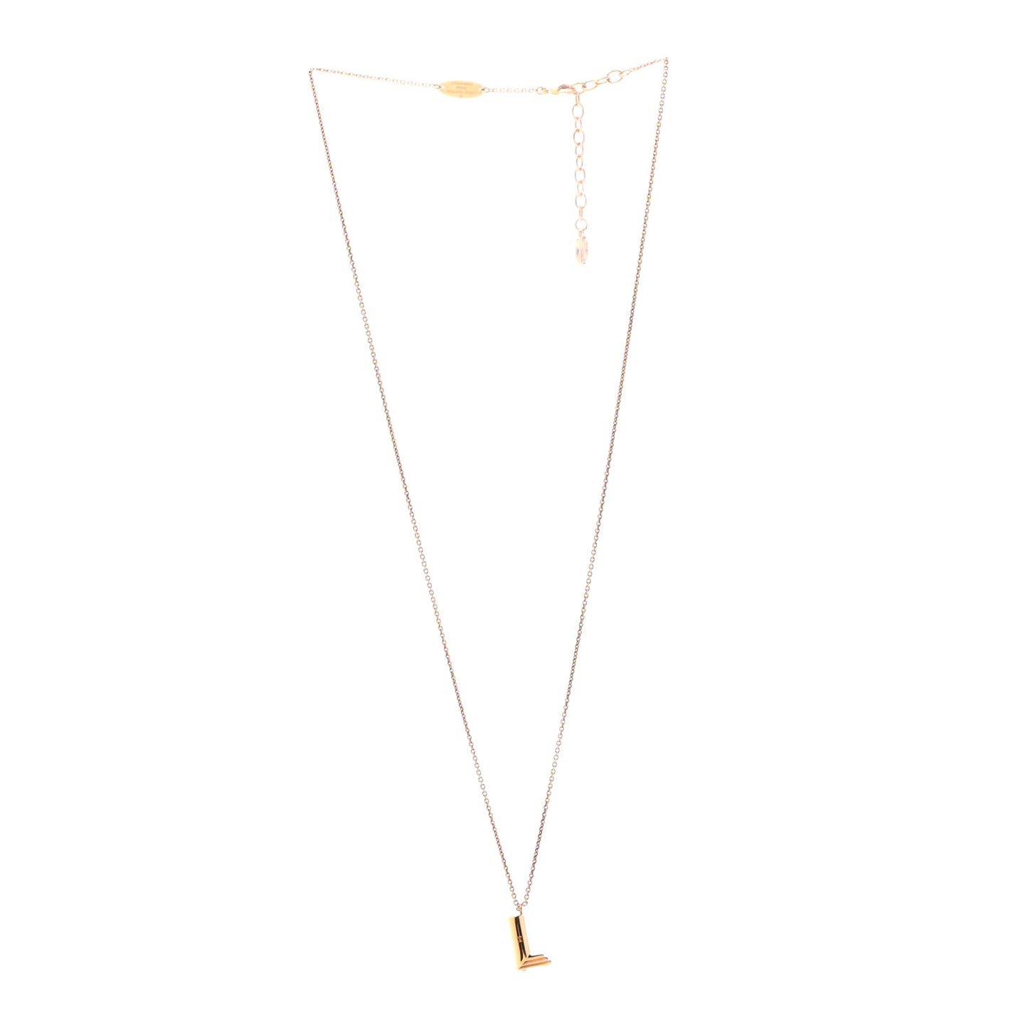 LV And Me Letter L Necklace Gold