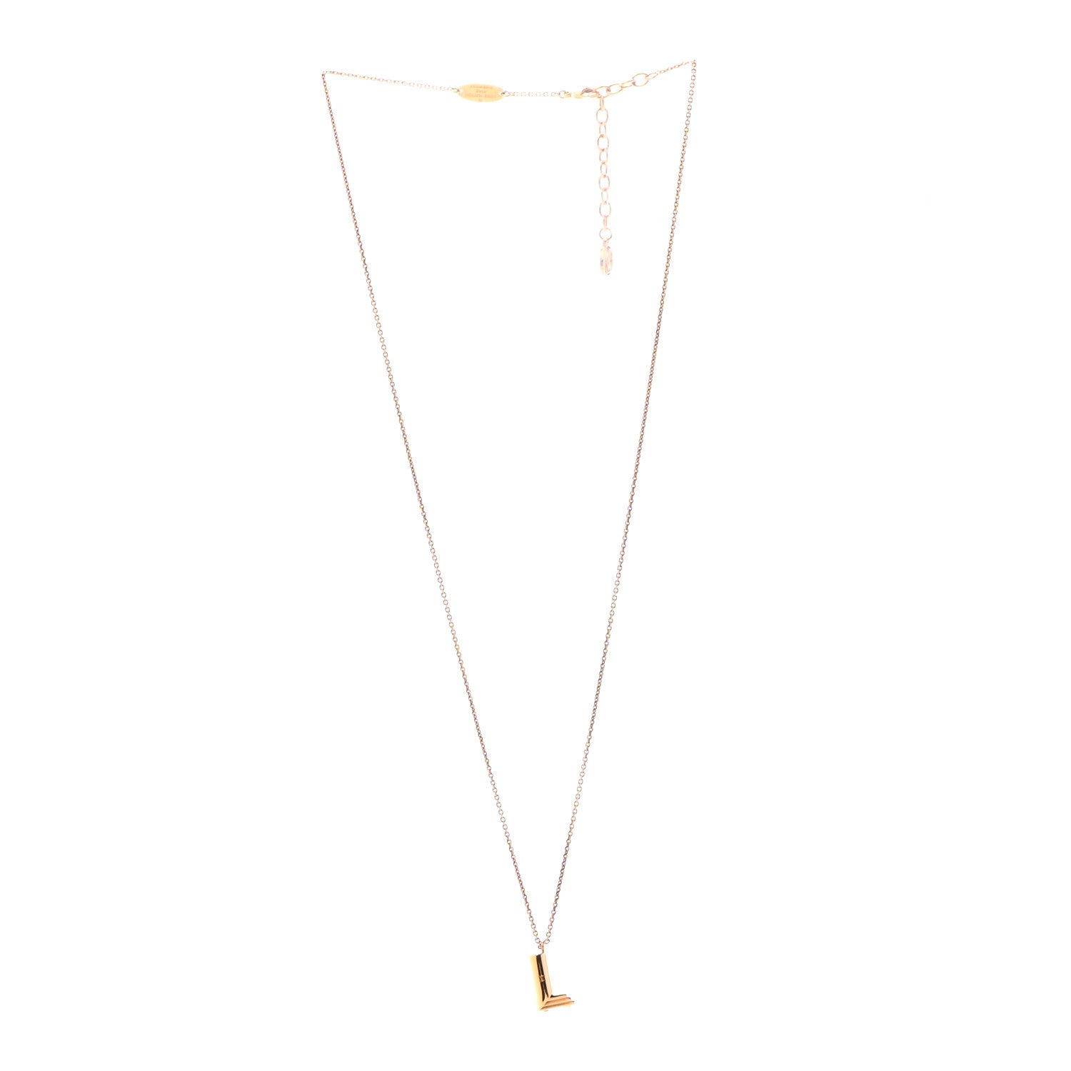 Louis Vuitton LV And Me Letter L Necklace Gold 3 of 6
