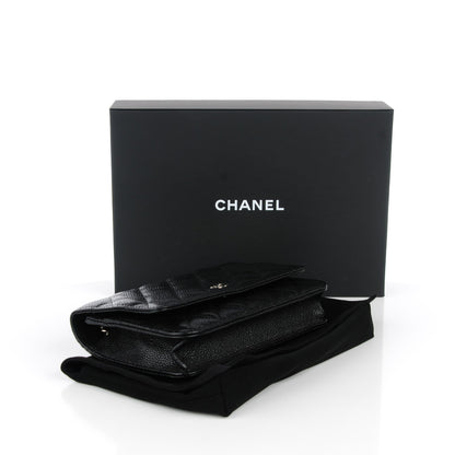 Chanel Caviar Quilted Wallet On Chain WOC Black 4 of 8