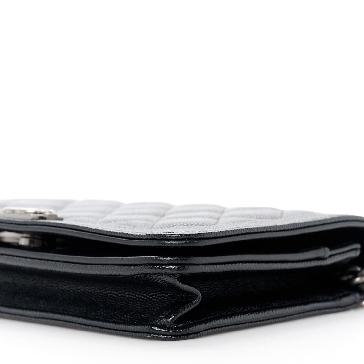 Chanel Caviar Quilted Boy Wallet On Chain WOC Black 11 of 13