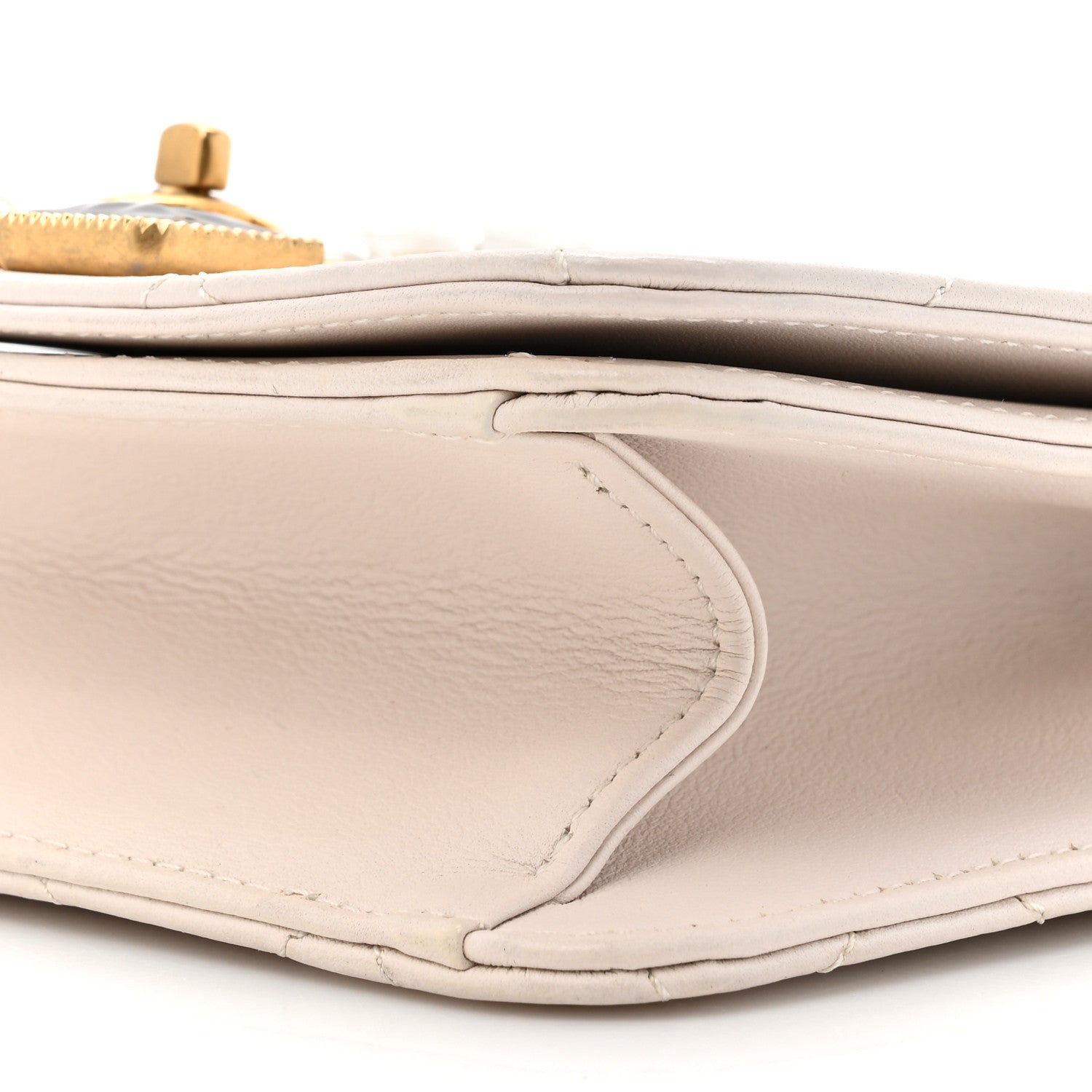 Chanel Calfskin Quilted Mini Bijoux Flap White 9 of 14