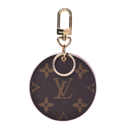 Louis Vuitton Monogram LV Mirror Bag Charm Key Holder Rose Ballerine 1 of 4