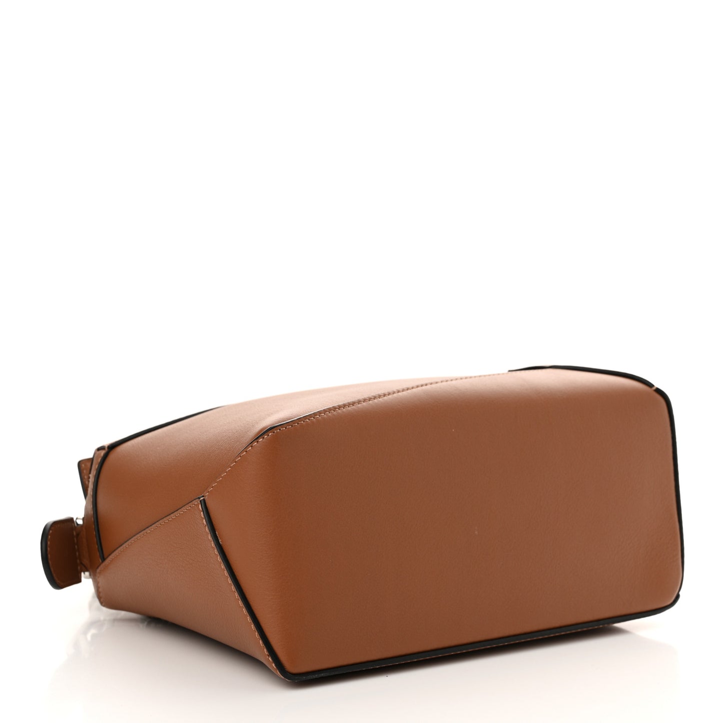 Calfskin Small Puzzle Edge Bag Tan