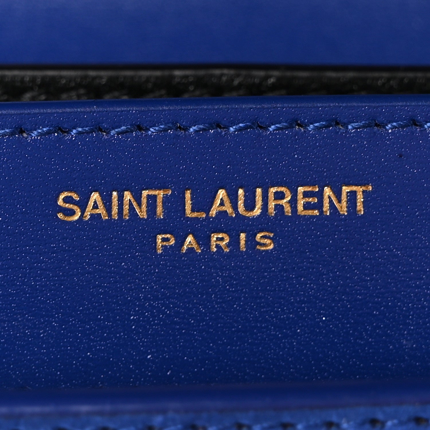 Saint Laurent Smooth Calfskin Suede Monogram Cassandra Clasp Bag Bleu Saphir 6 of 10